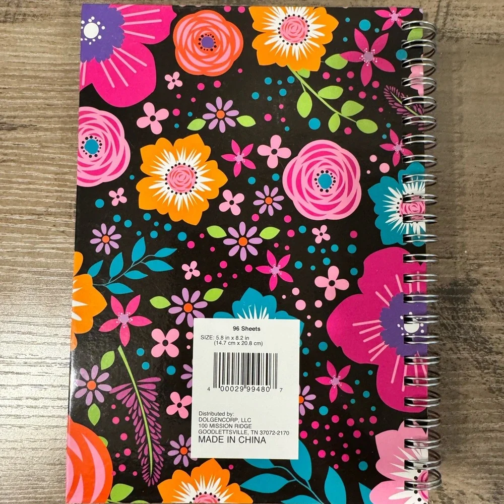 Colorful Floral and Polka Dot Notebooks with Llama Stickers - Picture 3 of 9